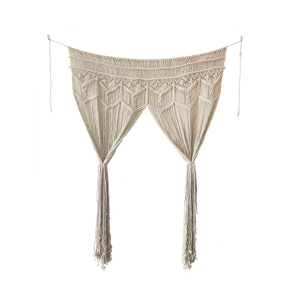 

Bohemian tassel decorating Nordic wedding background large tapestry