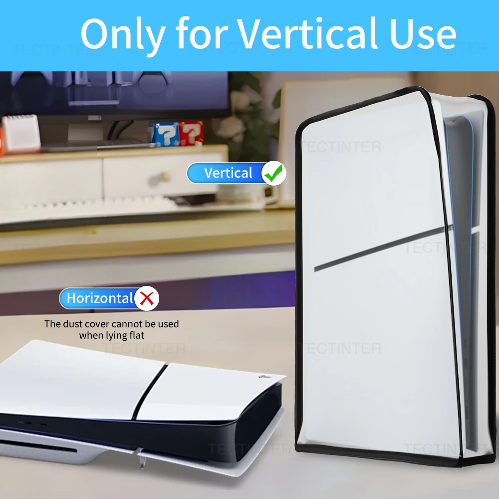 For PS5/PS5 Console Transparent DustProof Case Anti-Scratch Dust Cover Protective Vertical Cover For PS5 Slim Accessories