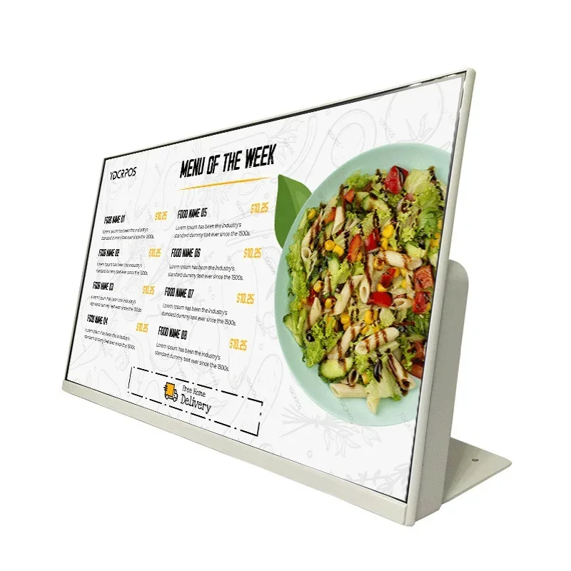 

YD-LM001 Series 24 Inch Retail Desktop Restaurant and Hotel Supplies Electronic Menu Board Advertising Led Digital Display