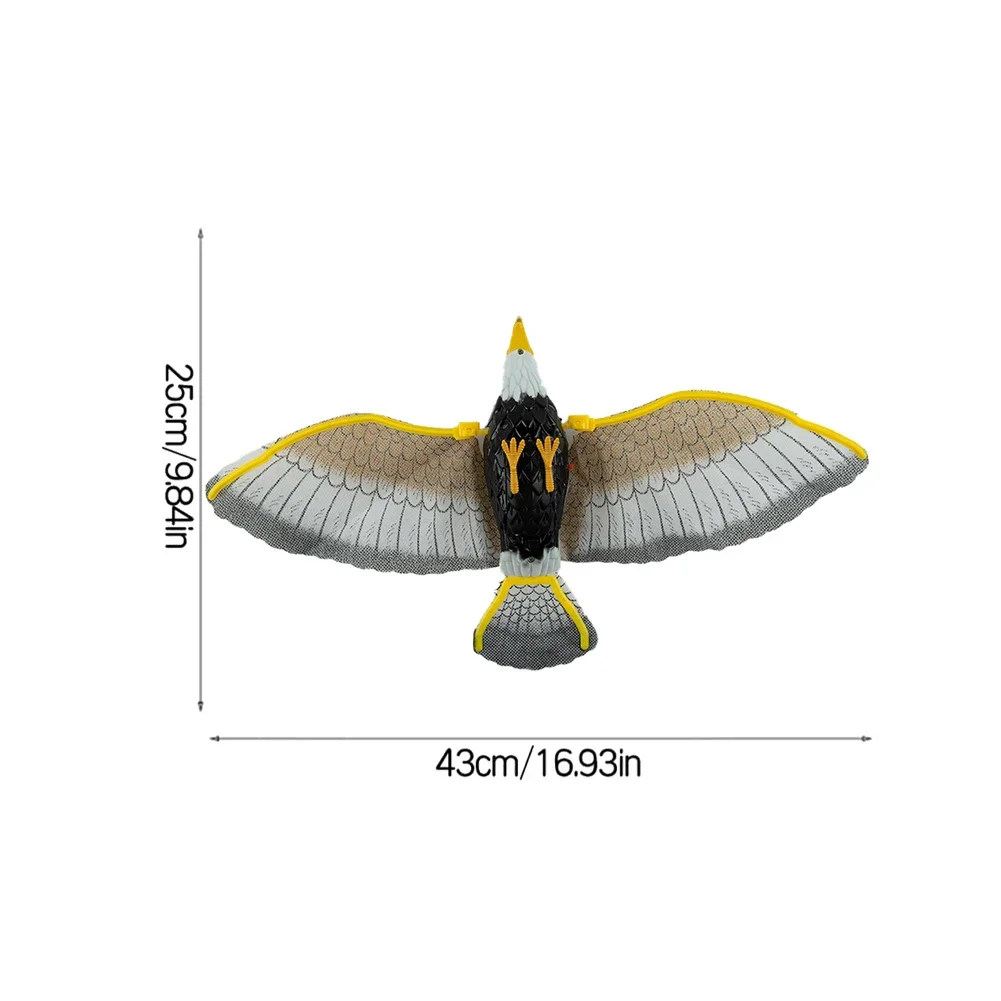 High Quality Farm For Garden Bird Repellent Eagle Pest Control 43*25cm Flying Bird Garden Decoy Hanging Eagle Plastic