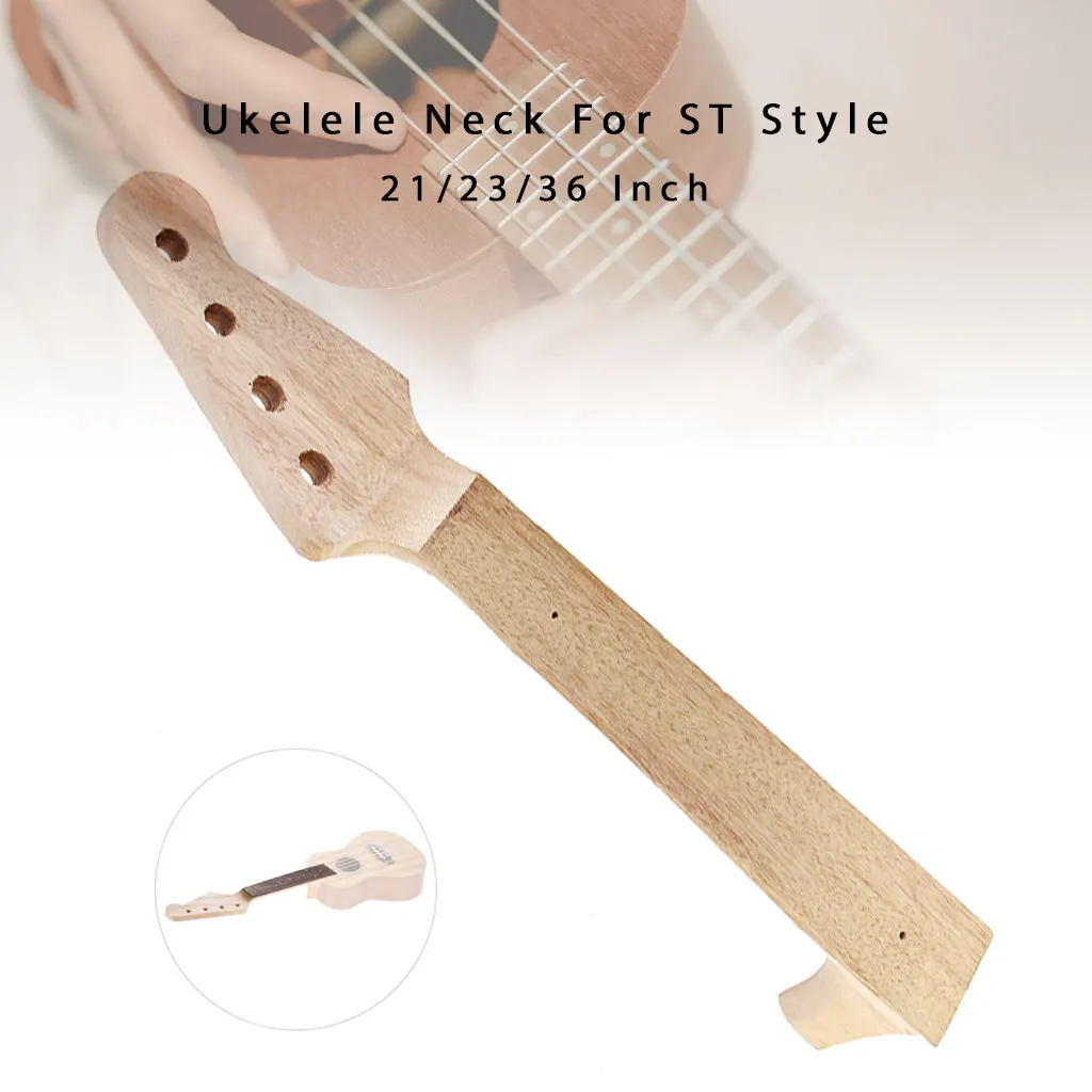 21/23/26 Ukulele DIY Neck Ukulele Necks Mahogany ST Guitar Head Style For Student Professional Ukulele Luthier Making