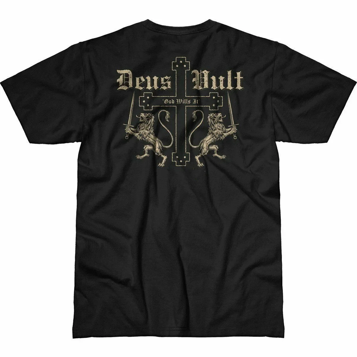 heavyweight style  streetwear fashion vintage Summer Male Hot Sale Deus-Vult (God Wills It) Premium  T-Shirt harajuku fashion