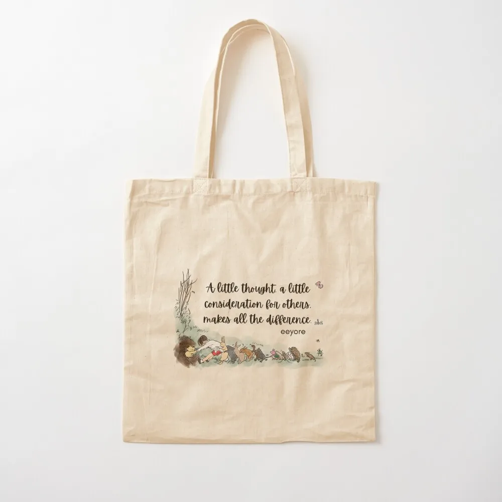 A Little Kindness...Makes All the Difference Tote Bag reusable grocery bags Big bag women Handbags women Canvas Tote Bag