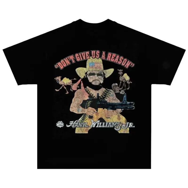 Vintage Hank Jr Don Äôt Give Us A Reason T Shirt S 5XL