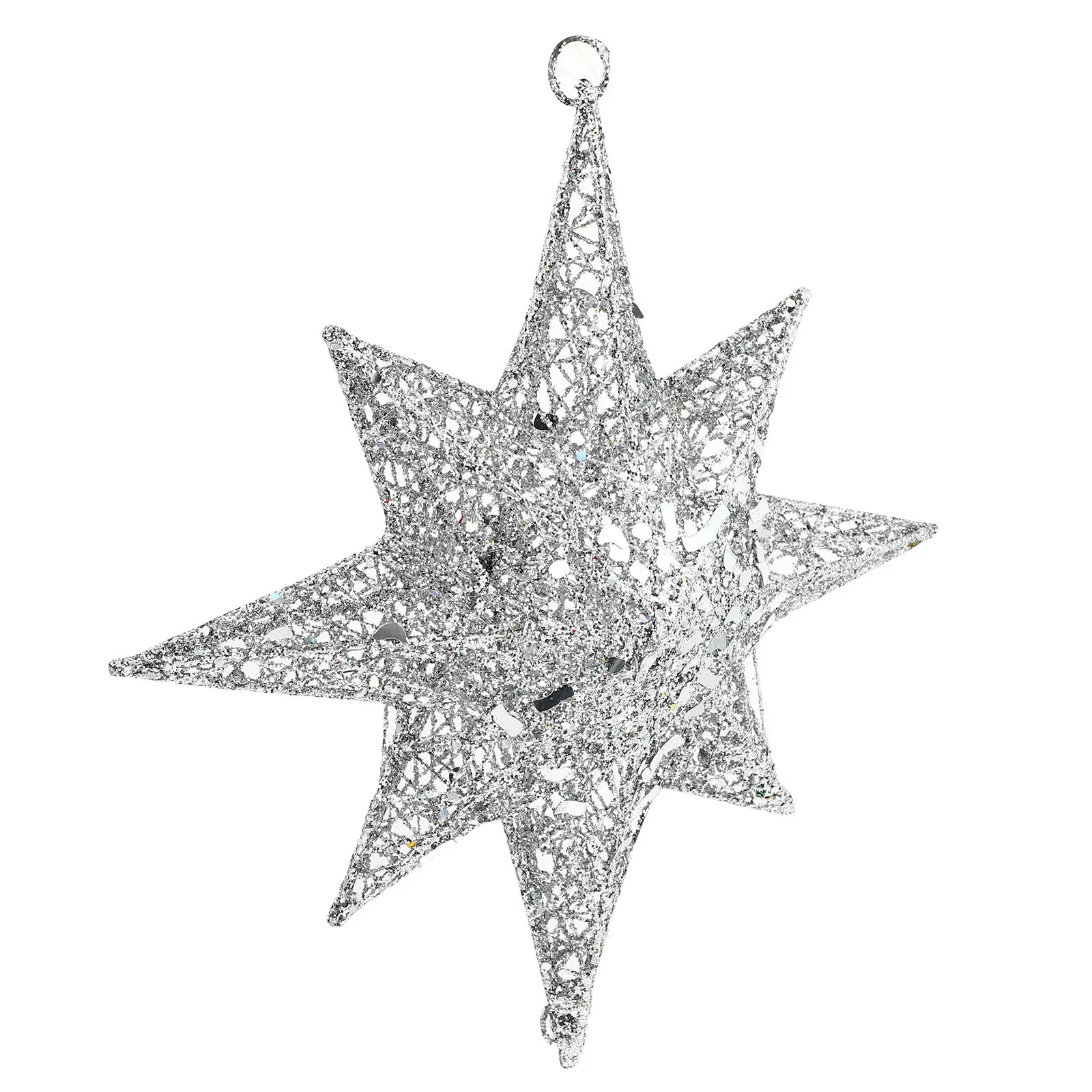 

1Pcs Iron Christmas Tree Hanging Pendant Lightweight Ornament Xmas Tree Star Decoration for Homes Hotels Malls