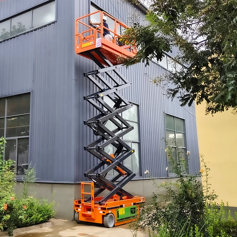 8m hydraulic self-propelled scissor lift mobile electric scissor lift platform