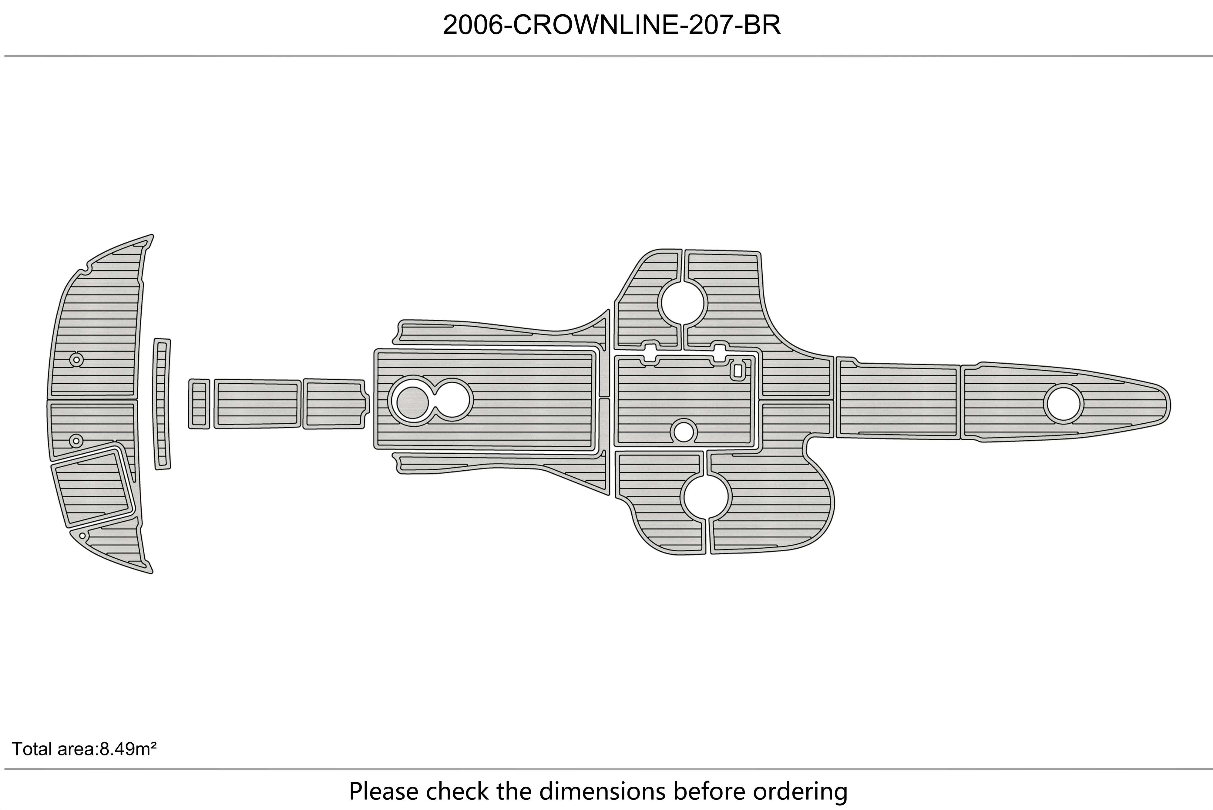 2006 CROWNLINE 207 BR B Cockpit  platform 1/4