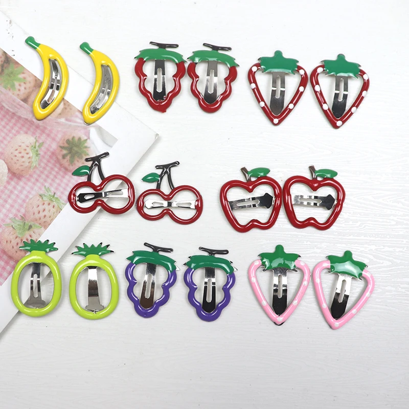 10/20/30Pcs Sweetly Strawberry Fruit Hair Clips BB Hair Claw Side Clips for Women Girls Kids Child Hairpin Gift Hair Accessories