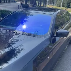1x1.5M VLT 62% Dark Blue Chameleon Windshield Foil, Car Front Window Glass Tint Solar Protection Film Color Changing UV/SKIN 99%