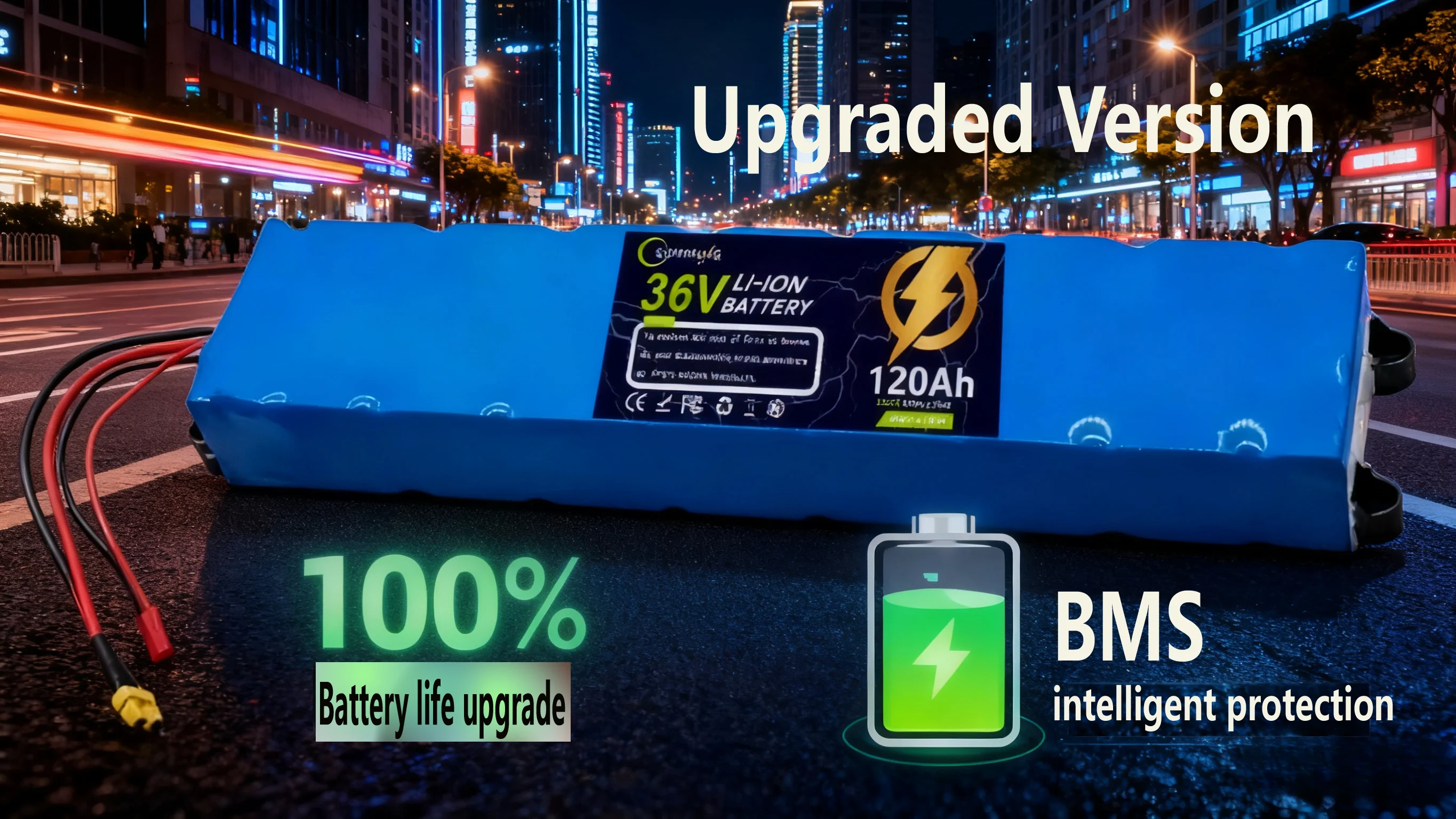 

Upgraded 36V 120Ah 10S3P Lithium-Ion Battery Suitable for Xiaomi Electric Scooter Models M365/M365pro 18650 Battery Pack BMS