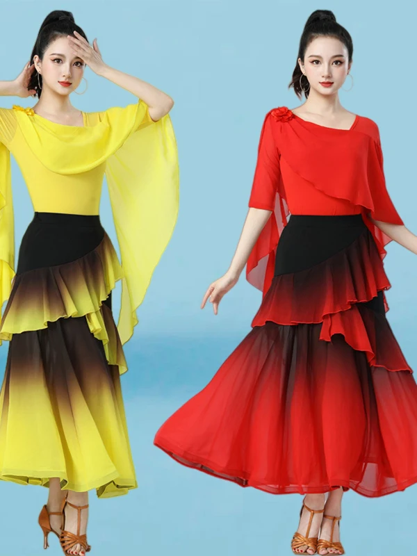 completo-da-ballo-moderno-elegante-per-donne-top-a-foglia-di-loto-gonna-lunga-sfumata-set-fitness-per-esibizioni-di-danza-di-gruppo