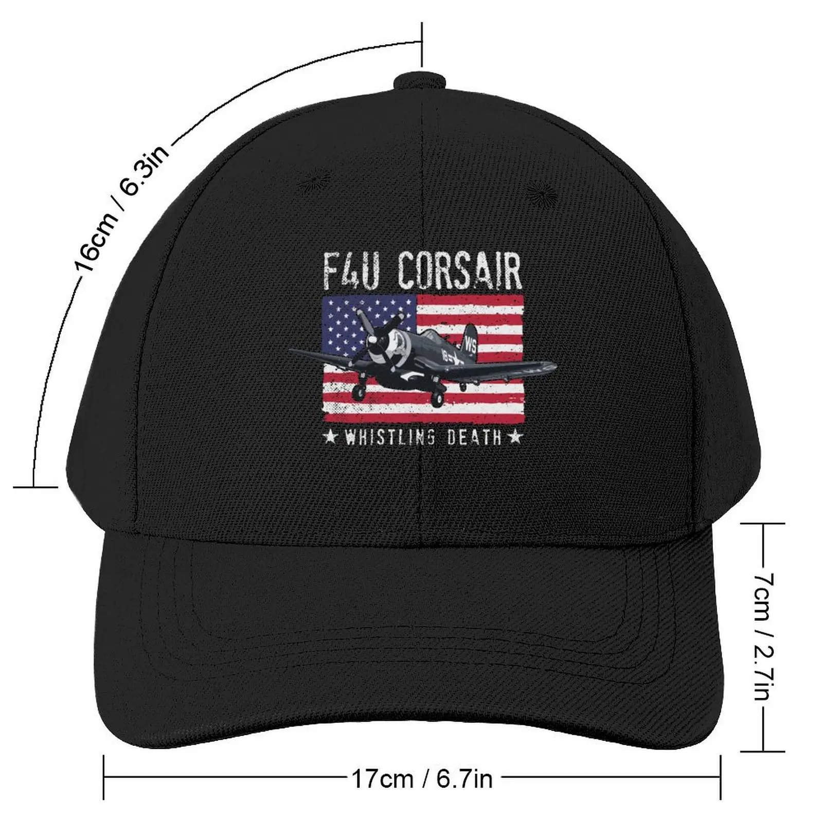 F4U CORSAIR / Whistling Death Baseball Cap Sports Cap Golf Hat Man Uv Protection Solar Hat Thermal Visor Mens Caps Women's