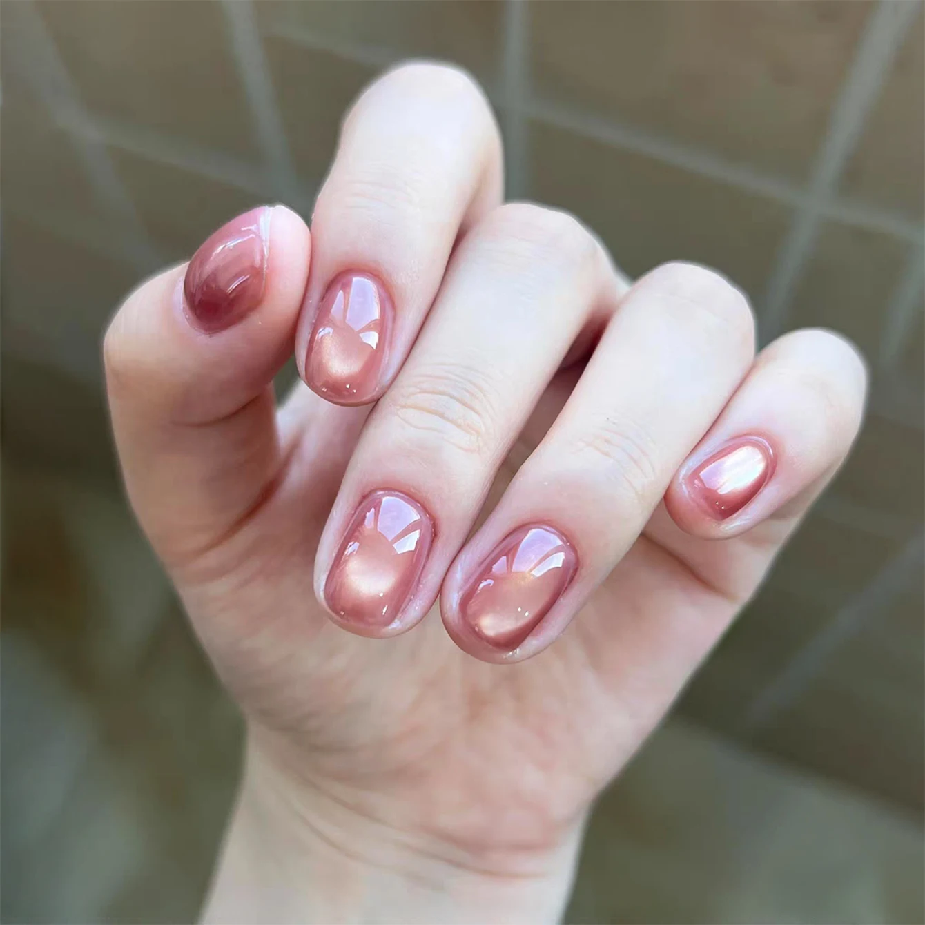 1개 TC 2025 신상 인기 만능 로렐 캣아이 젤 네일 폴리쉬 플래시 마그네틱 글라스 비즈 캣아이 화이트닝 핑크 네일아트