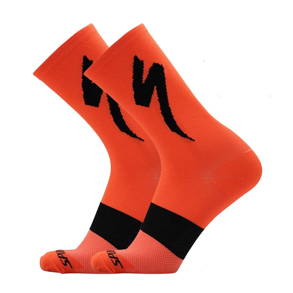 Calcetines de ciclismo profesionales para hombre y mujer, medias transpirables para bicicleta de montaña, fútbol, carreras, 2024