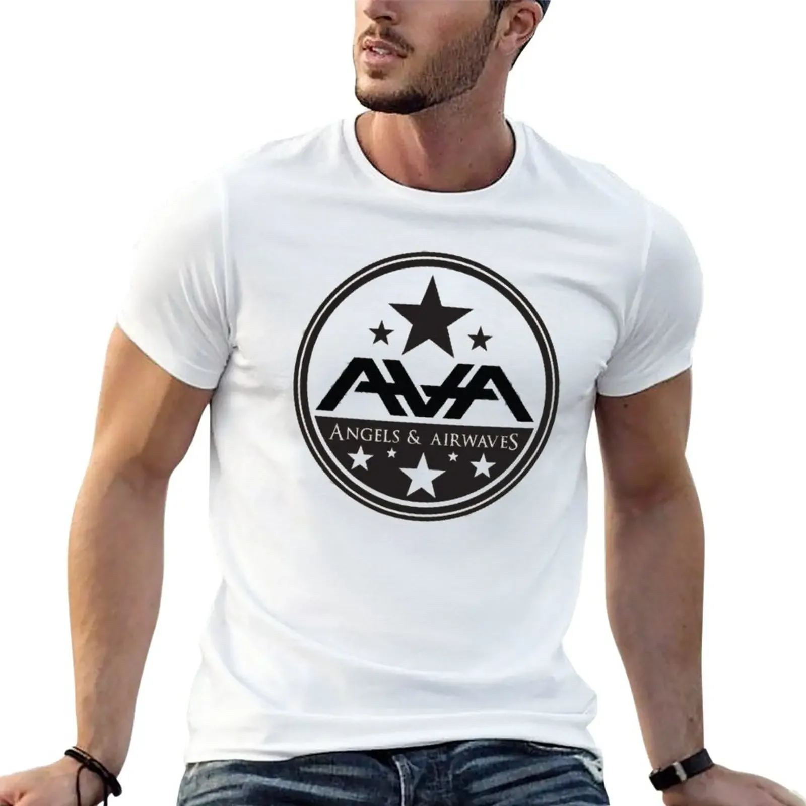 

Angels And Airwaves Rock Band T-Shirt summer tops plain t-shirt sweat shirts Men's cotton t-shirt