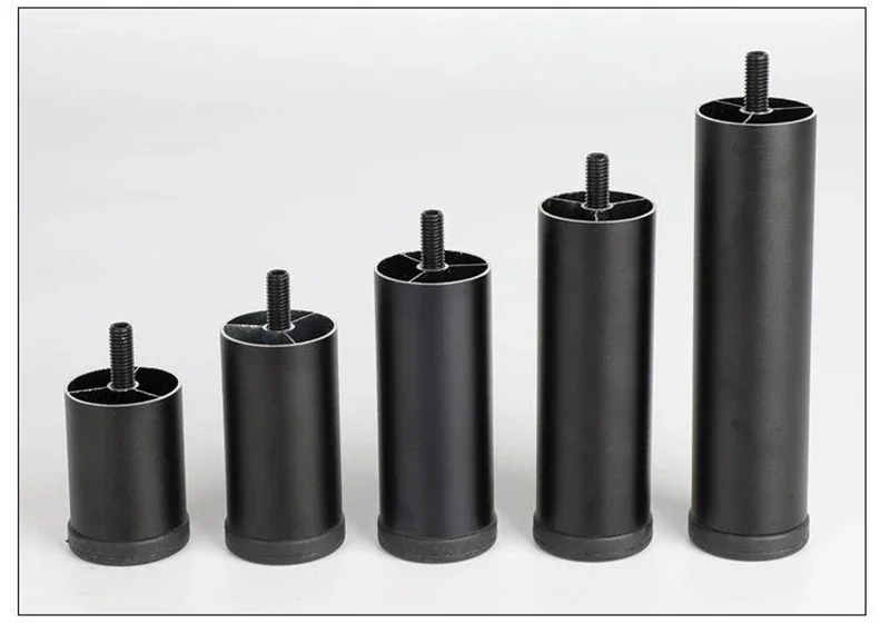 Gambe per mobili regolabili da 4 pezzi Gambe da tavolo in lega di alluminio M8 per mobile TV, guardaroba, piedini per lavatrice per frigorifero rialzati