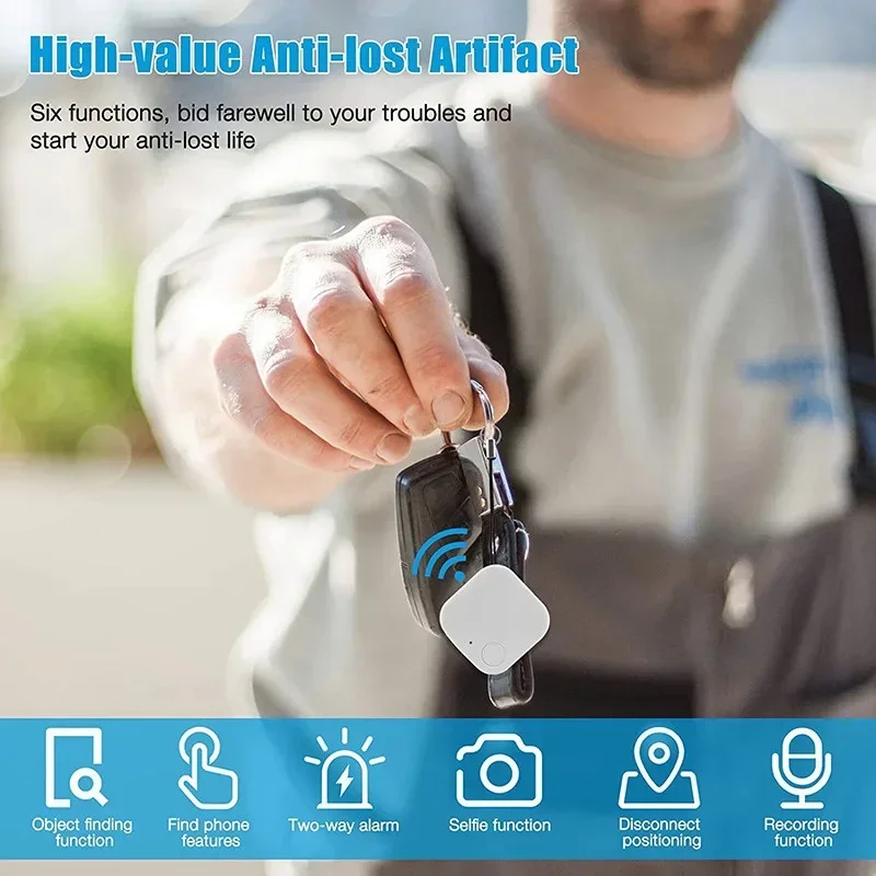 New Mini anti lost alarm wallet keyfinder smart tag Bluetooth-compatible tracer GPS locator keychain pet iTag tracker key finder