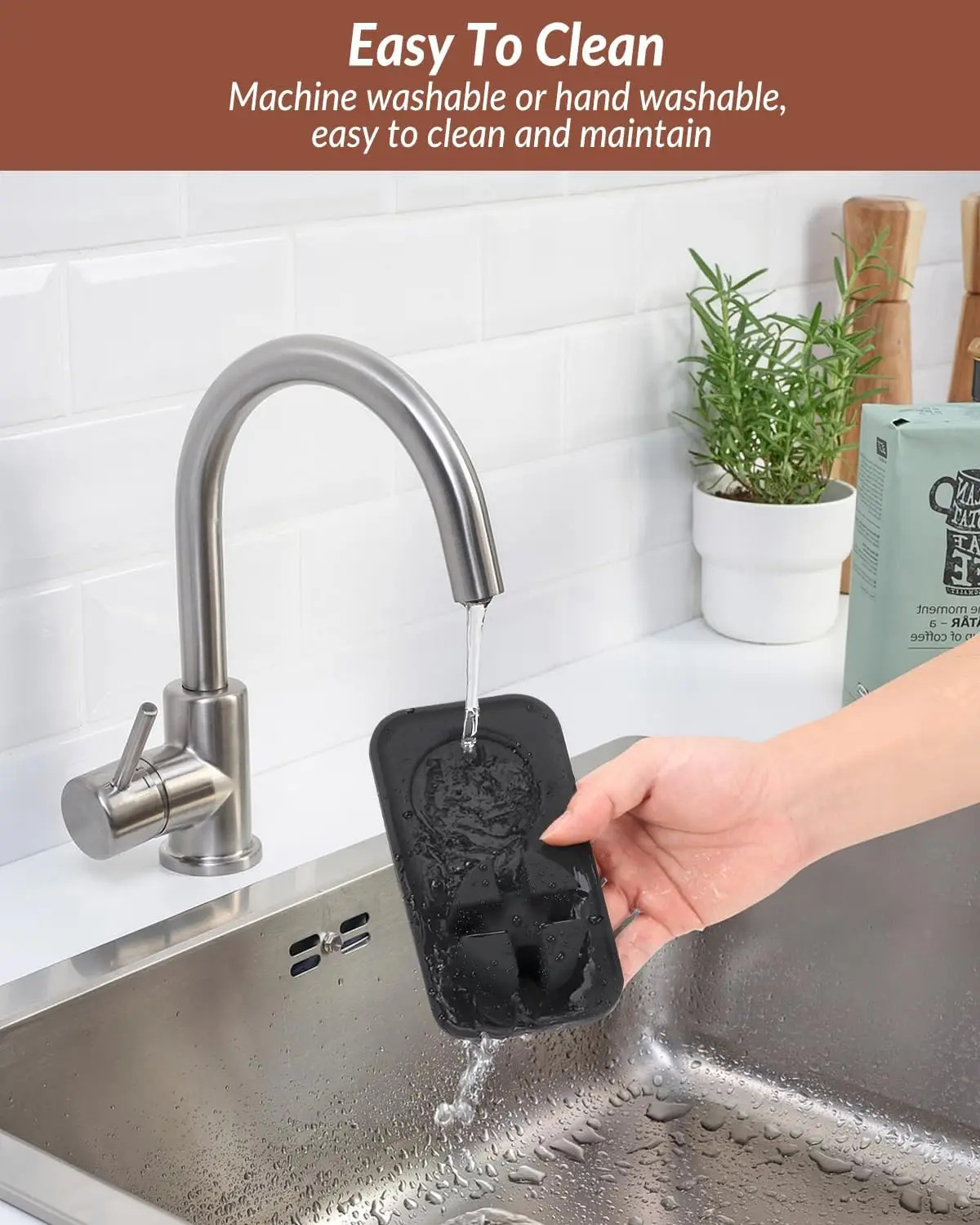 Tamping Mat for Ninja Luxe Cafe Espresso Machine ES601 Food-Grade Silicone  Tamper Holder Non-Slip Accessories view 6