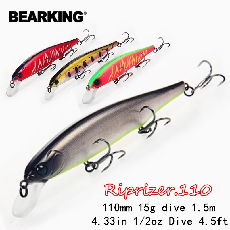 Bearking 110F Perfect Action 12Different Colors Fishing Lures,SP Minnow Bait 11Cm 15g Dive  Artificial Baits Tackles