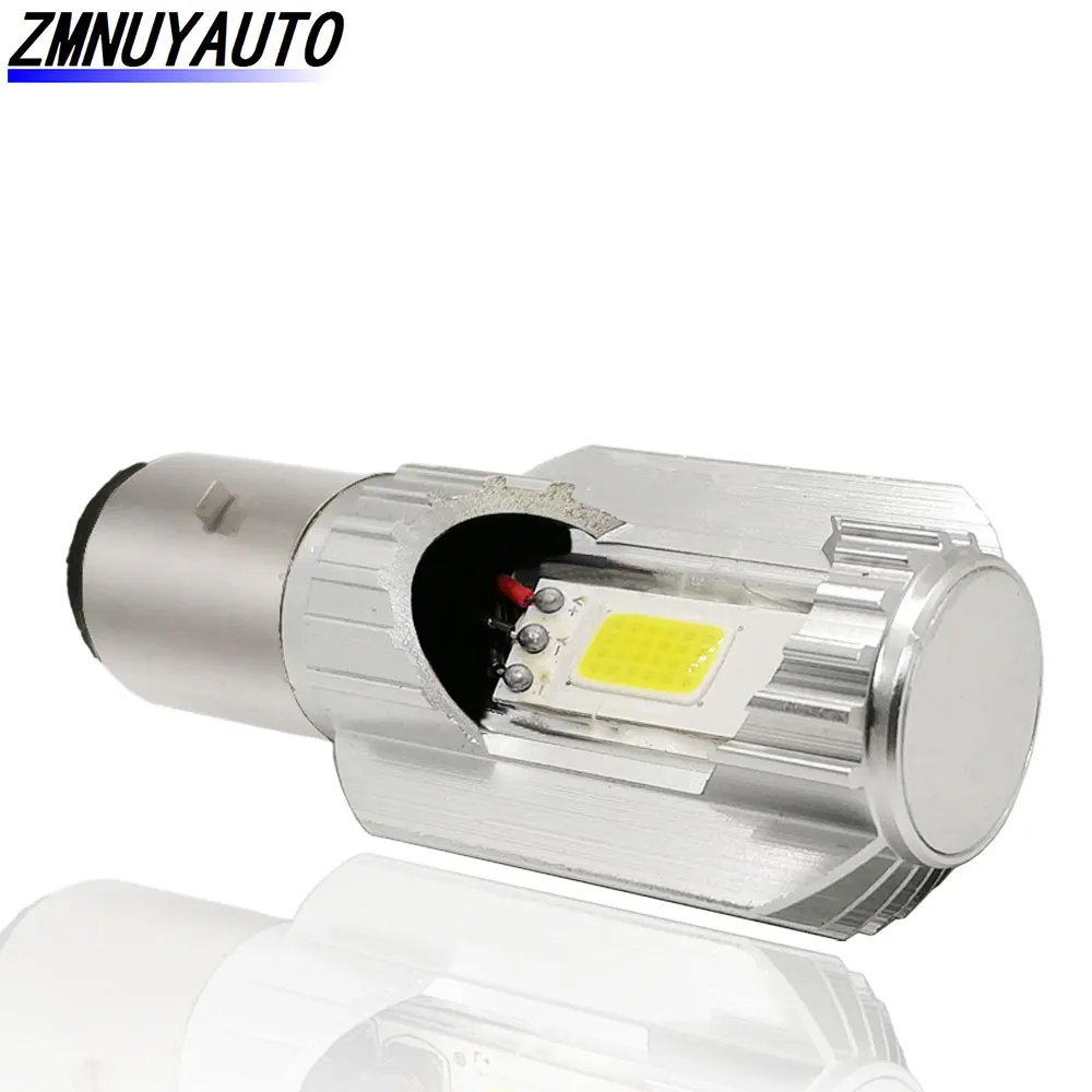 H4 H6 BA20D Led Motorcycle Headlight Bulbs COB Led 1500LM Hi Lo Lamp Scooter Moto ATV Accessories Fog Lights 12V