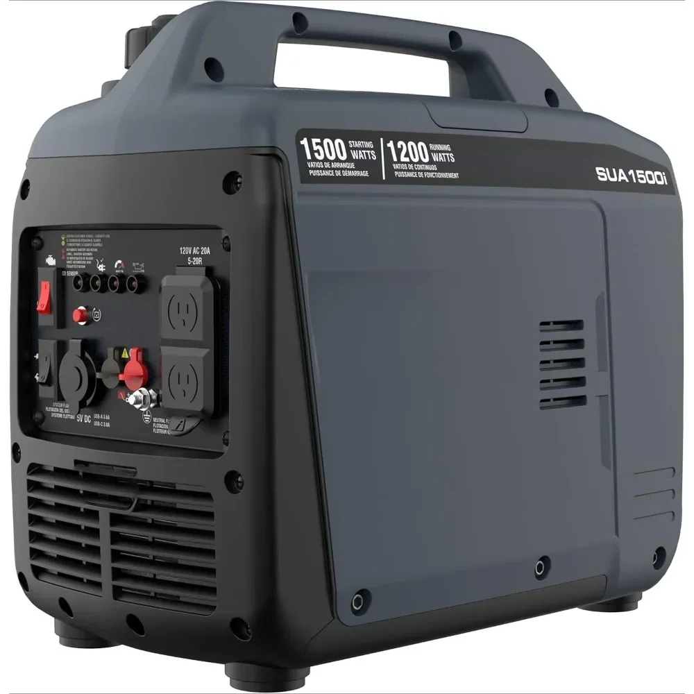 

1500 Watt Portable Inverter Generator Gas Powered, Small Ultra Lightweight Quiet Generator for Camping, Tailgating, Home Backup