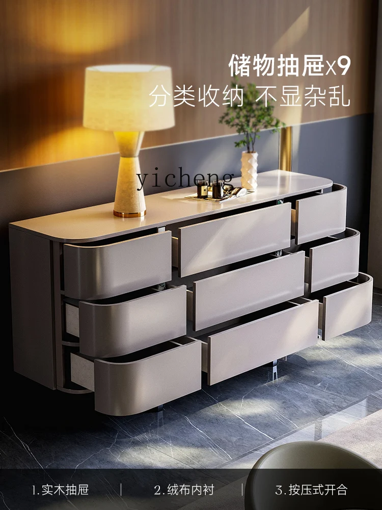 

XL Italian light luxury dining side cabinet, living room bucket cabinet, household wall tea cabinet