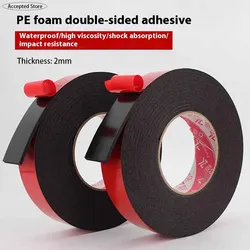 Strong Double side Adhesive foam Tape for Mounting Fixing Pad Sticky Elasticity Soft Temperature Resistant PE Sponge Tape 5m