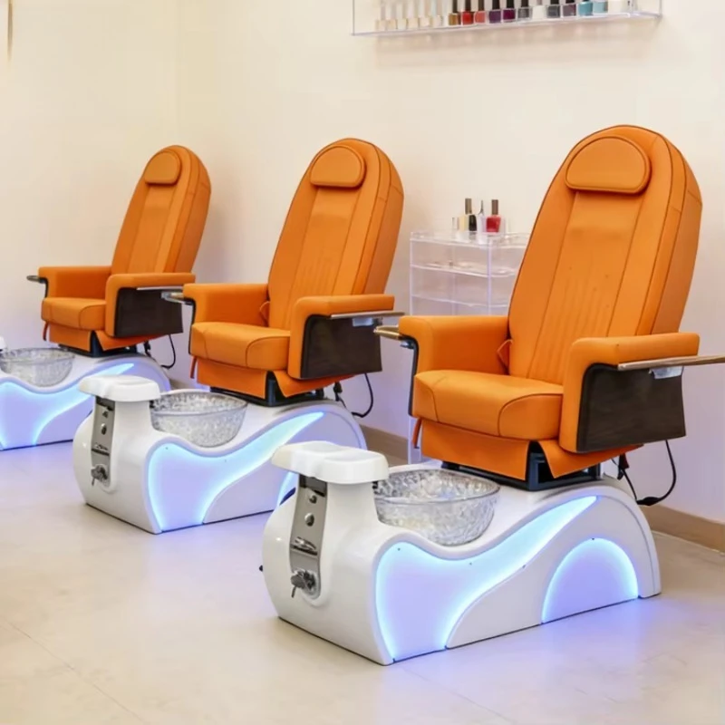 Luxury Smart Tall Spa Salon Massage Pedicure Chair Foot Spa Massage Manicure Pedicure Chairs for Nail Salon
