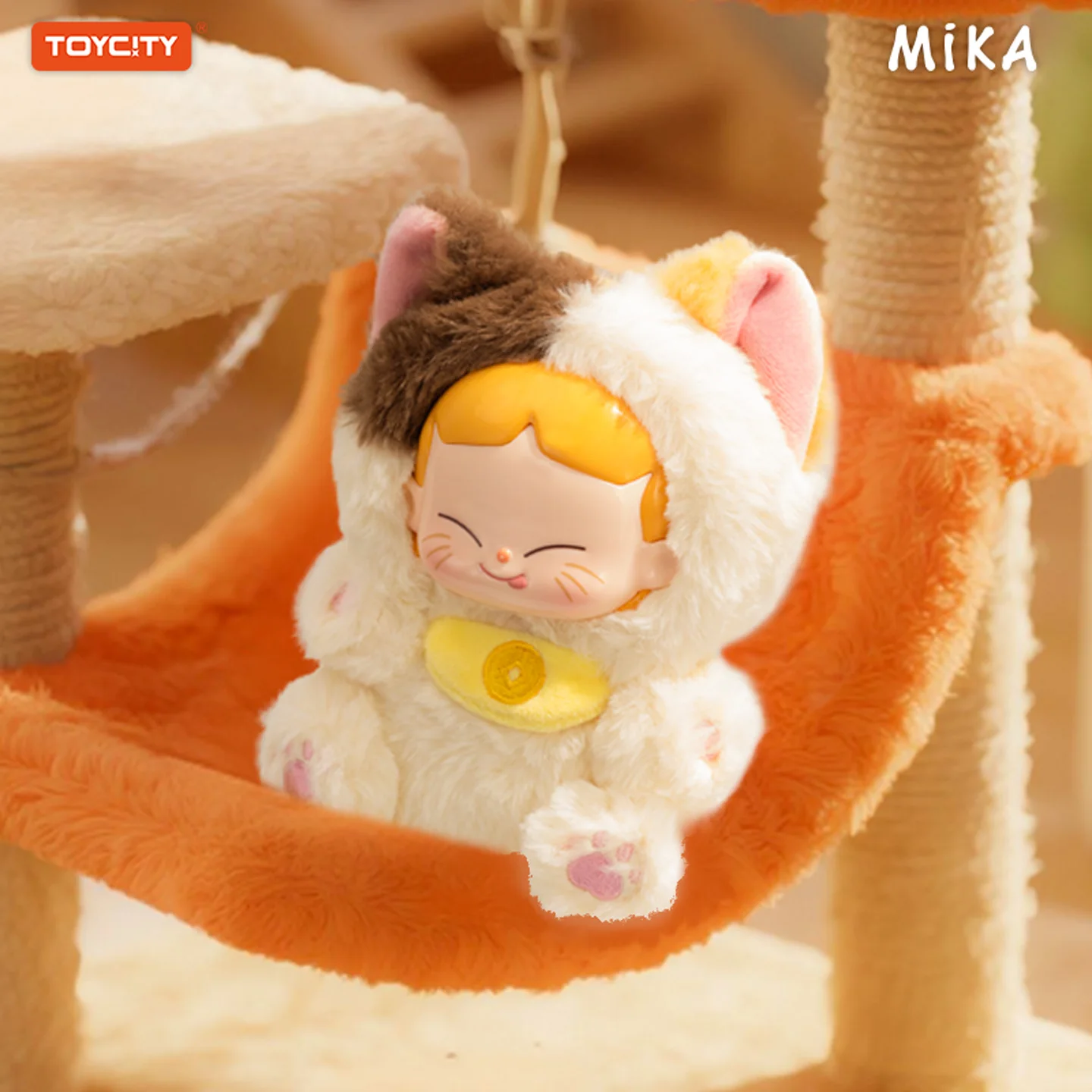 TOYCITY MIKA "Cafe Service" Blind Box - Random Plush Comfort Doll, Cute Backpack Charm & Collectible Gift