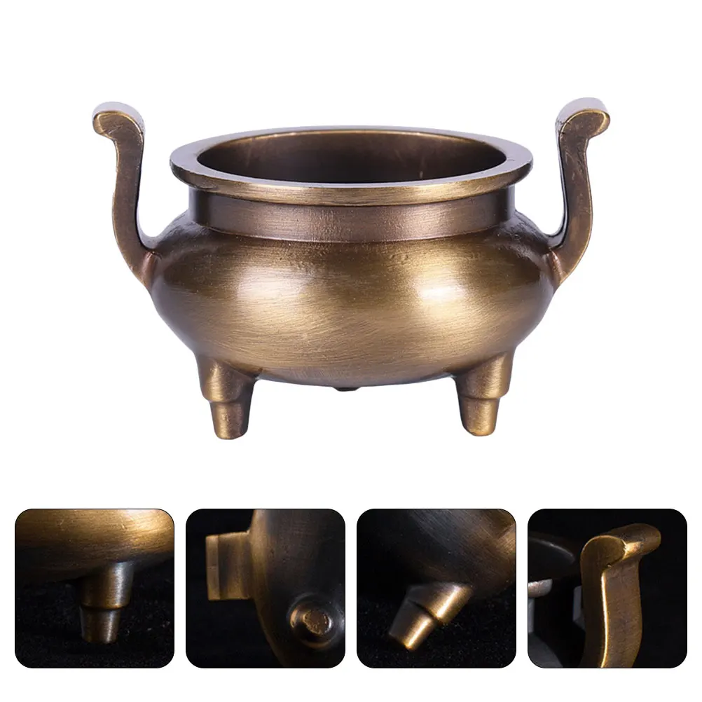 

Pure Copper Incense Burner Home Censer Ornament Holder Retro Decor Burner Plate Stick Holder Traditional Cultural