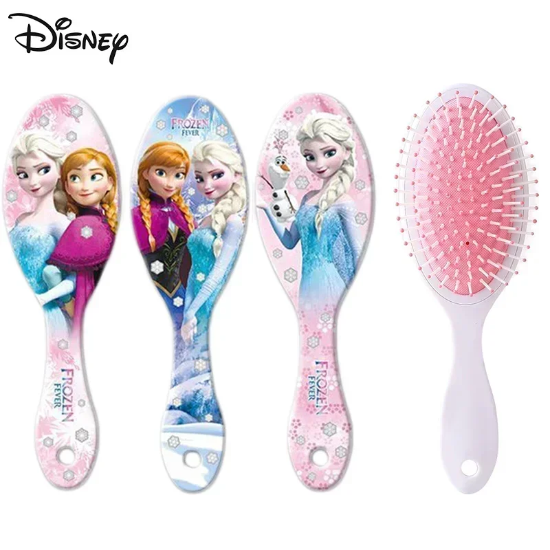 Disney Frozen Air Cushion Hair Combs Cartoon Anime Figure Mickey Minnie Sofia Elsa Anna Princess Massage Comb Birthday Gifts Toy