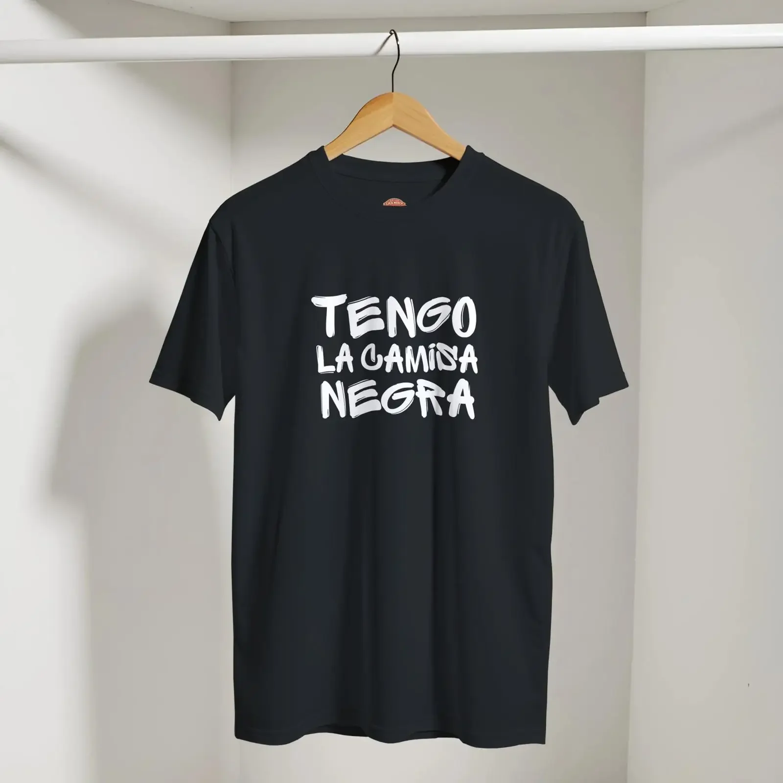 Tengo La Camisa Negra Black T Shirt Spanish Quote  vintage Washed Versatile Top For Everyday Wear Unisex streetwear Stretched