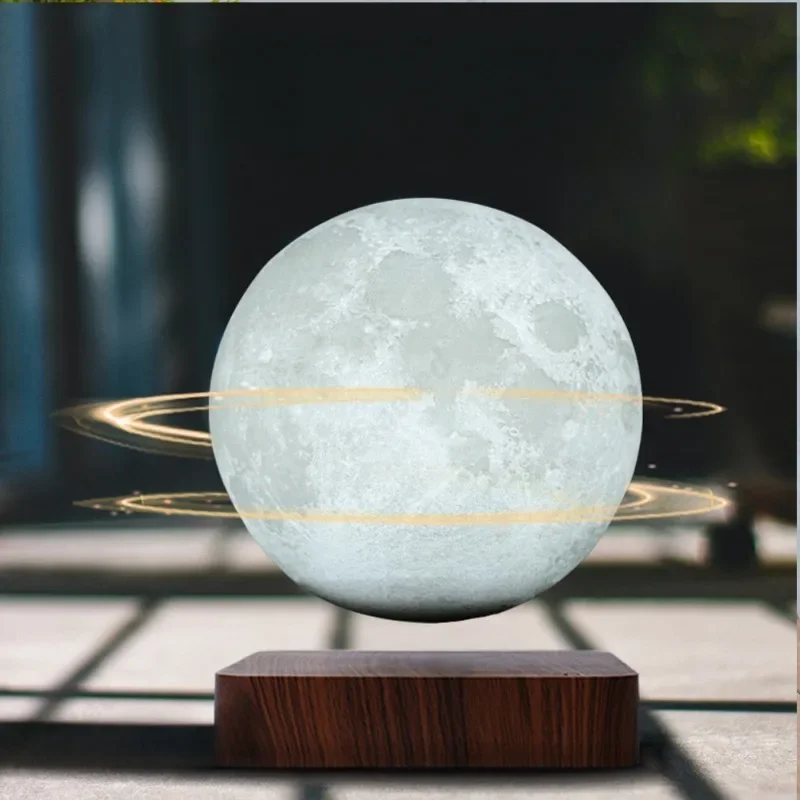 Creative Magnetic Hanging Moon Lamp Birthday Gift Bedroom Bedside Study Reading Atmosphere Decoration