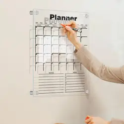 Eco-friendly Wall Memo Board Easy Installation Monthly Weekly Planner Hanging Monthly Weekly Calendar Planner Board Planning