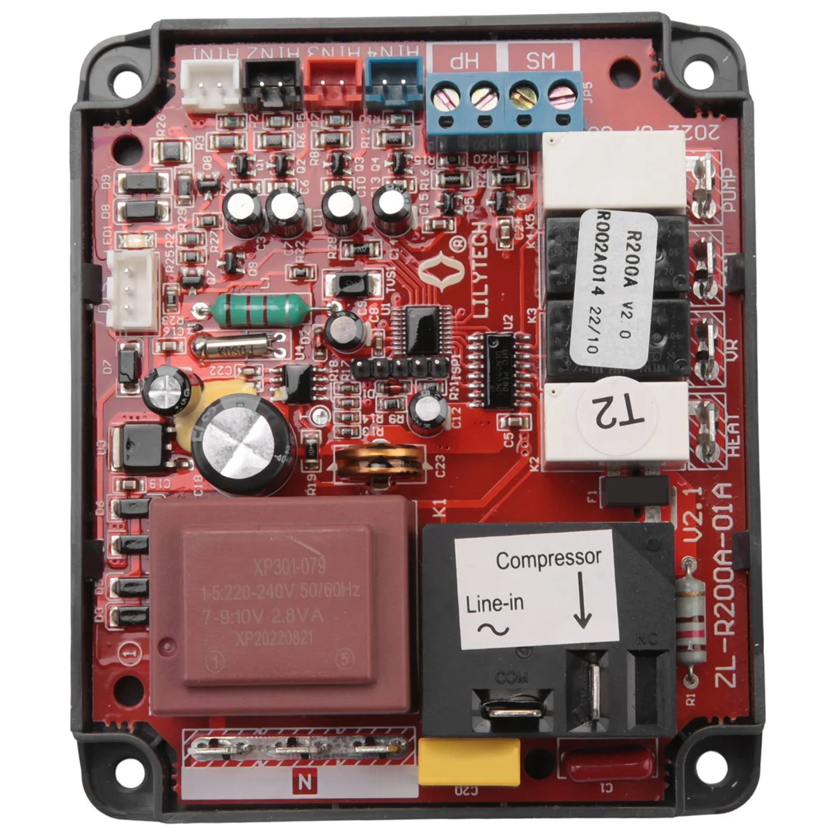 Imagem -04 - Controlador de Aquecedor de Água Lilytech Fonte de ar Bomba de Calor Universal ar para Aquecimento de Água Quente Zl-r200a