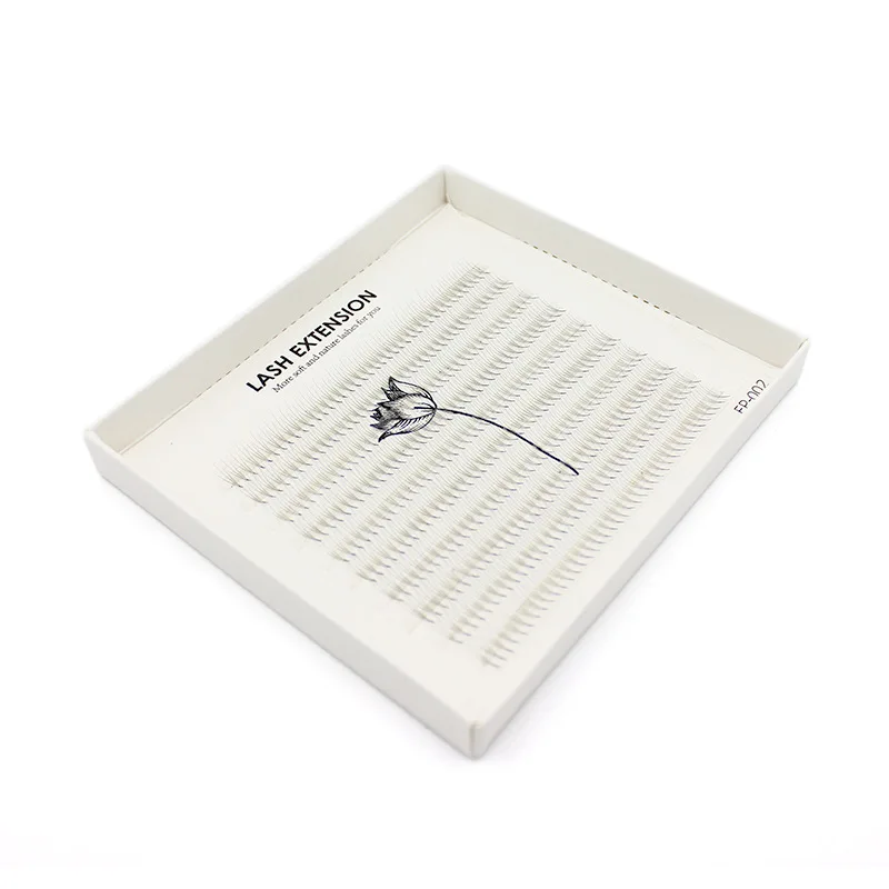400 Bundles 3D W Shape Eyelash Premade 0.07mm C Curl Faux Mink Eyelashes Extension Natural Soft Cluster Fans Lashes