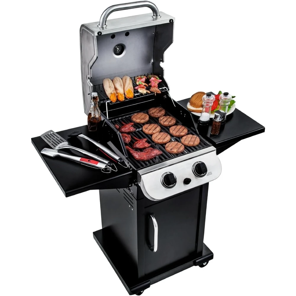 Performance Series Convective 2-Burner Cabinet Propane Gas Stainless Steel Grill - 463673519P1