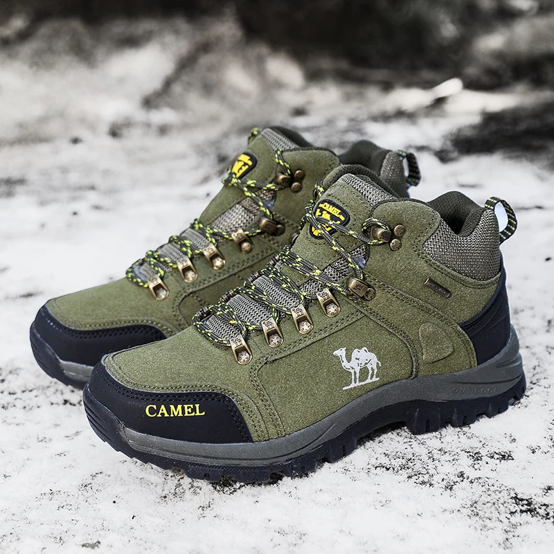 High Quality Camel Hiking boots Men Autumn Winter Sports Shoes Non-Slip Hiking Shoes Men\'s Shoes Outdoor Sports Shoes