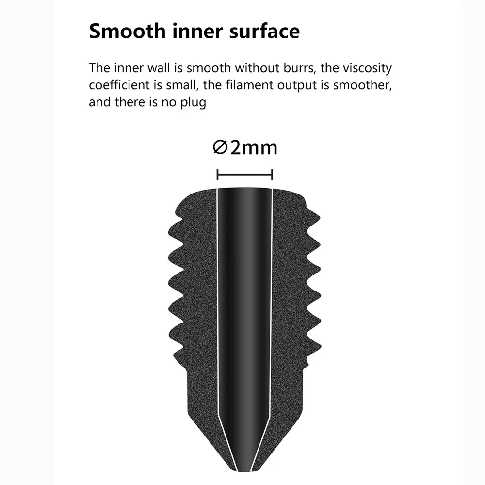 3D Printer Nozzle 0.2/0.4/0.6/0.8mm Hardened Steel nozzle P1P nozzle For Bamboo P1S 3d printer accessories for Bambu lab X1 X1C