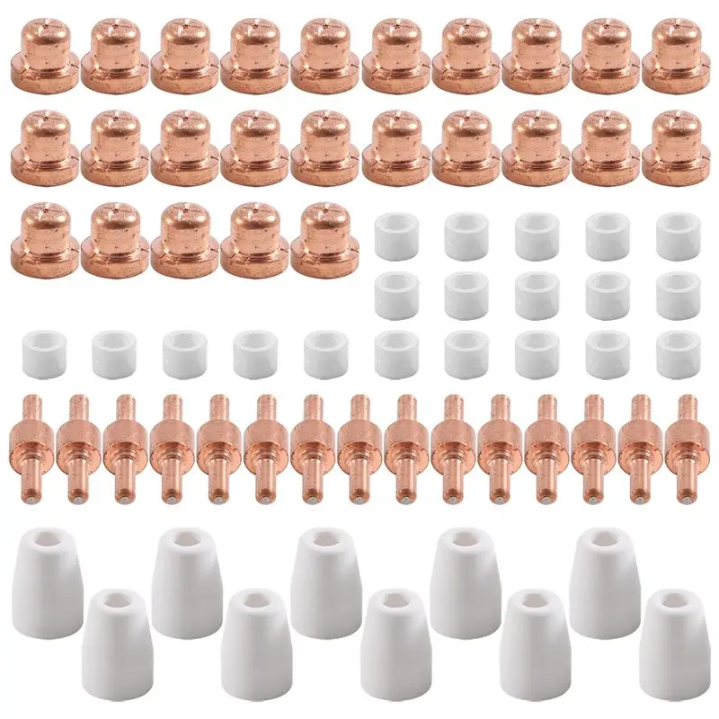 A93E-70 Pcs Plasma Cutting Consumables (Standard) Fit For Cut 40 50 With Plasma Cutter Torch PT31 LG40