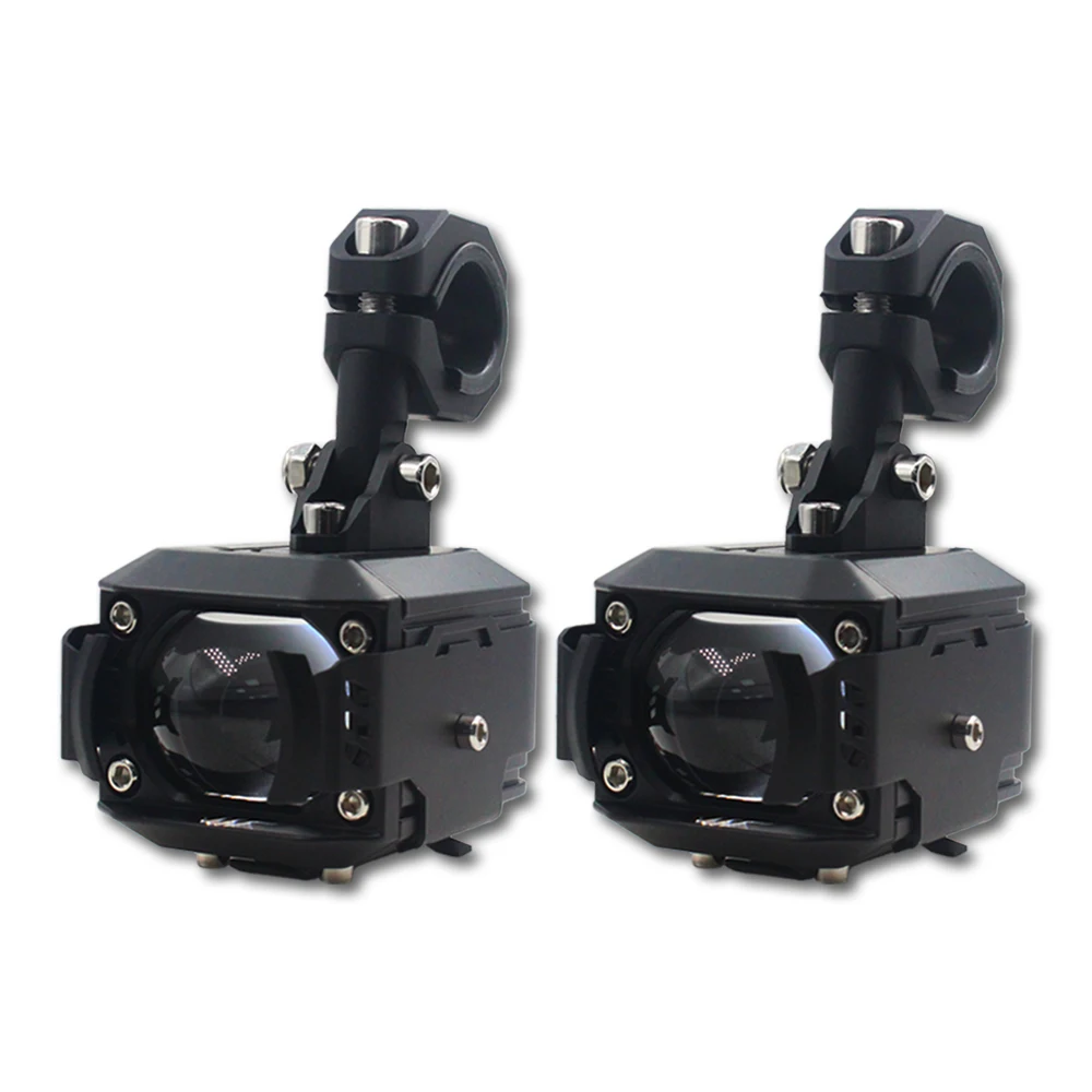 High Low Beam HD Fog Motorcycle LED Headlight 50W Spotlight with Flashing Turn Signal Indicator Tail Lights Bike Accessories