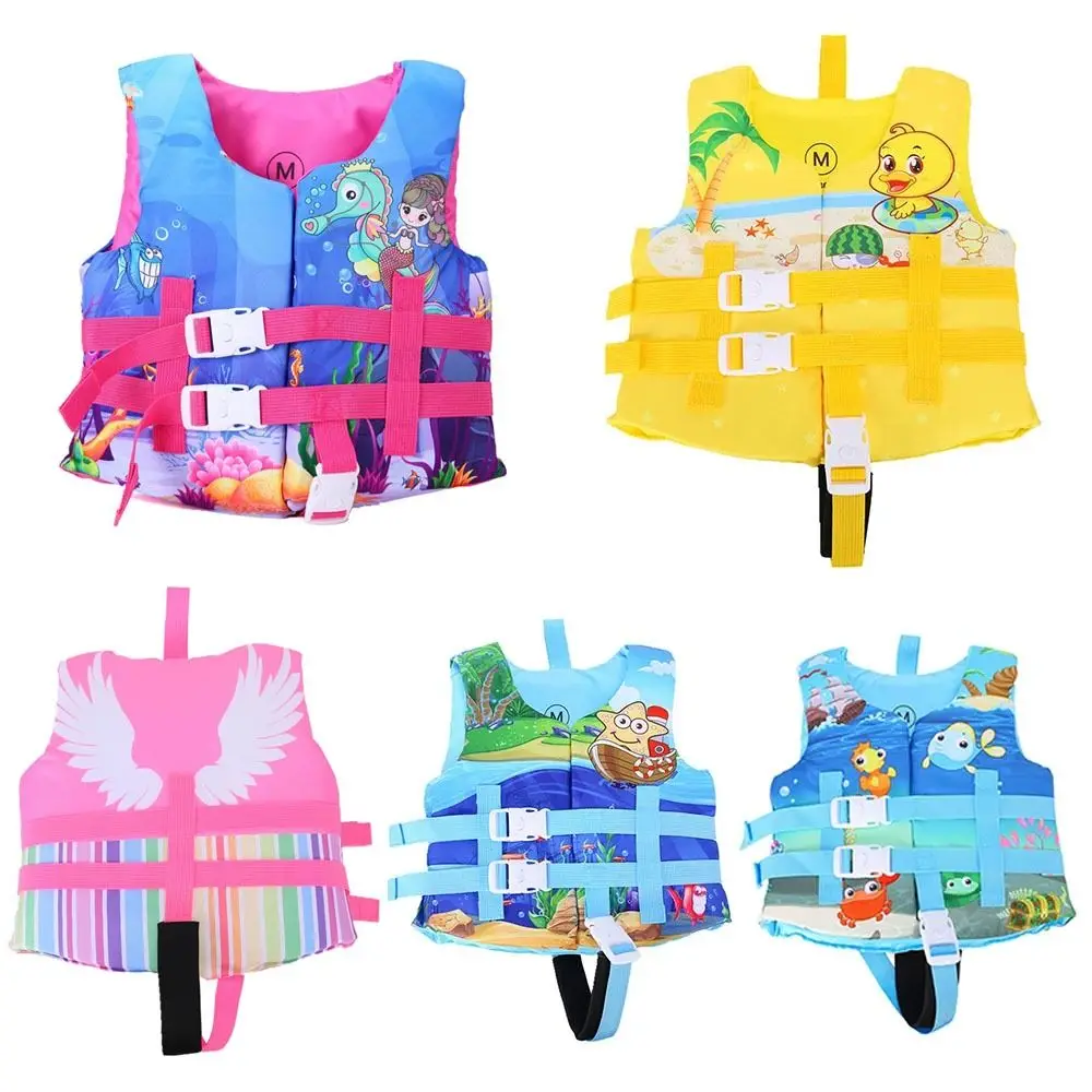 GlaLife-Veste de natation pour enfants, flottabilité flottante, dessin animé, jaune, bébé, garçon