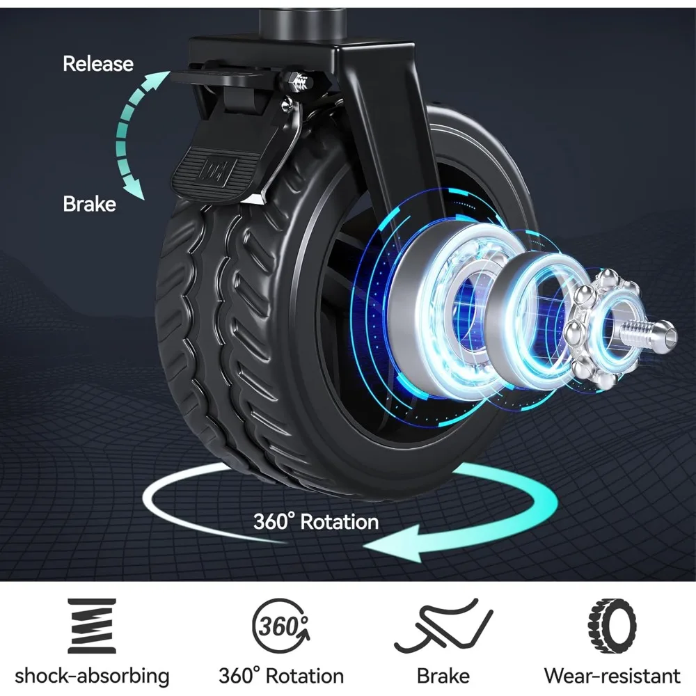 "Vagão utilitário dobrável resistente de 150l com carrinho de praia longo de 45'' e capacidade de carga de 265 libras"