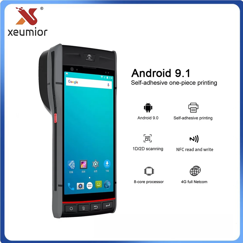 DT60 Honeywell 6603 Handheld Mobiele Pos Terminal 4G Android Smartphone Barcode Scanner Pda Ingebouwde Printer