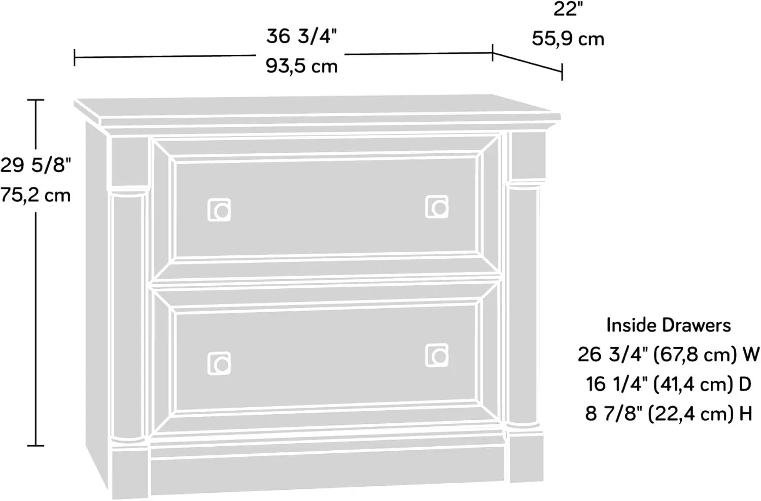 Lateral File, L: 36.81