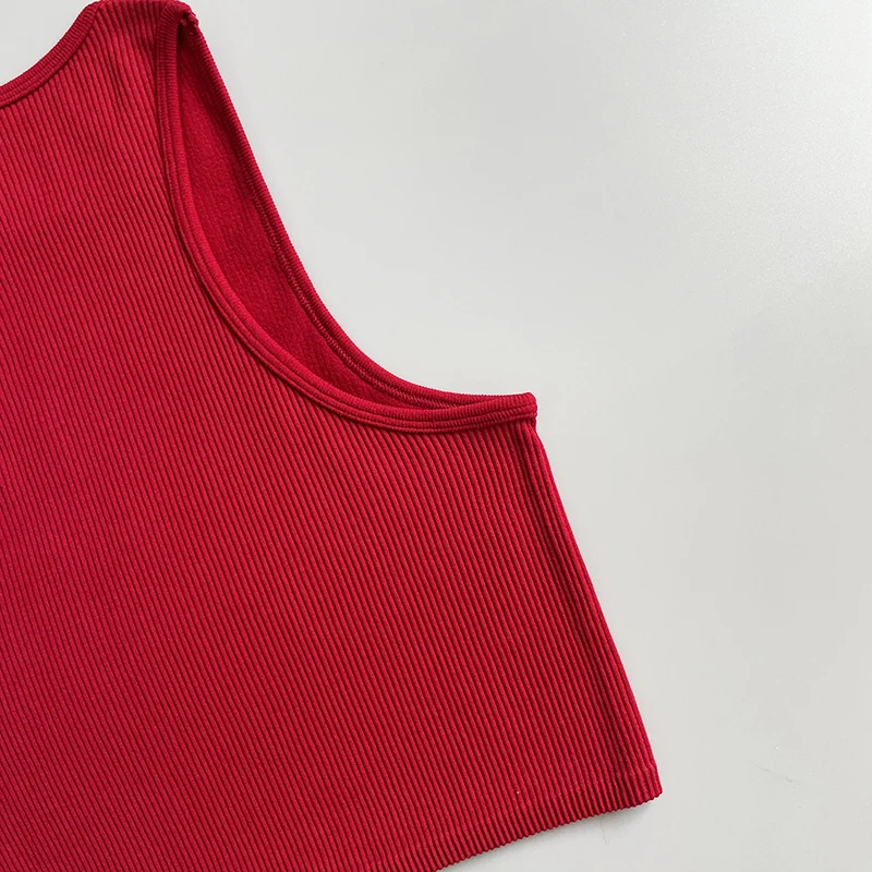 Seamless Tank Tops Women Gym Top Knitted Sleeveless Yoga Vest Tee Stretchy Gym Tight Fitness Running Crop Top Casual