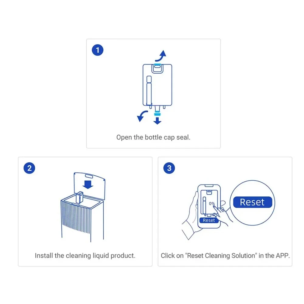 Liquid for Dreame L20 Ultra /L10 Prime/X20/X10 Pro Plus Vacuum Cleaner Fluid Replacements 450ML detergent Cleaning Solution