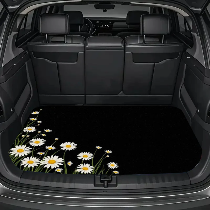 A Fashionable Trunk Mat For Featuring A Sophisticated Interior Design And Distinctive Patterns, Fits Most Vehicle Types, Elevate