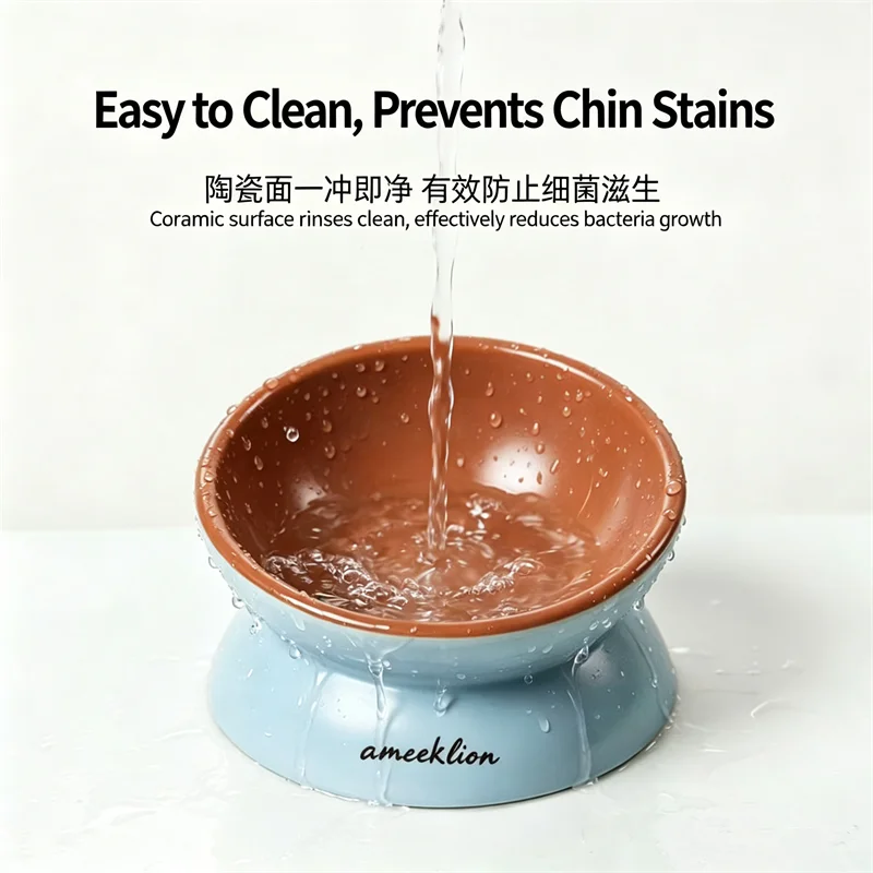 Comedero Elevado de Cerámica p - Elevated Ceramic Cat Bowls Tilted Food reseña y precio