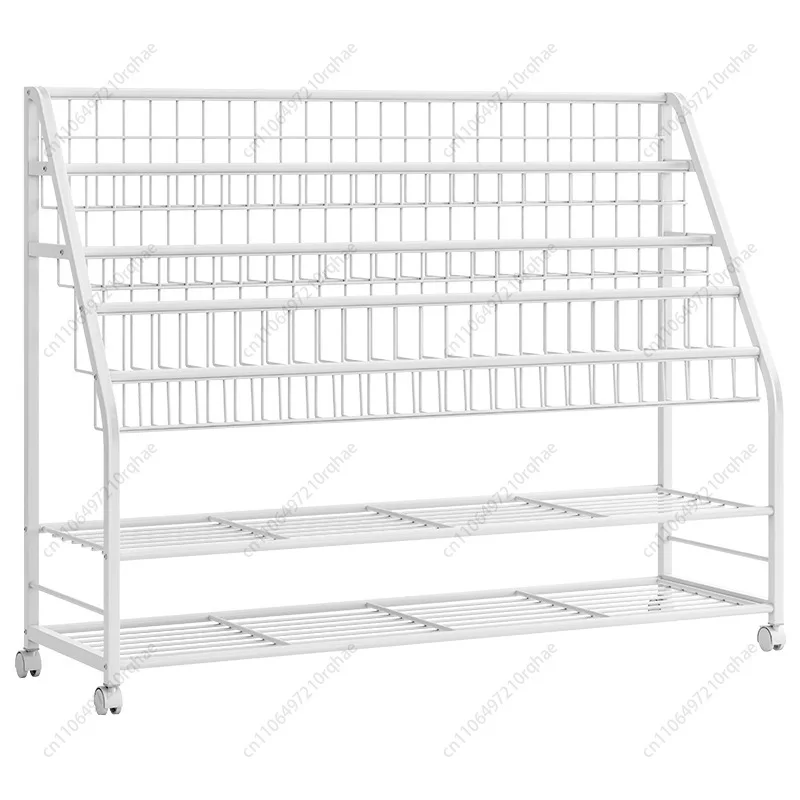 

Книжная полка Книги с картинками от пола до потолка, журналы из кованого железа, хранилище, простые и простые домашние книги и газет, полка